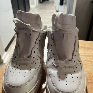 Nike Men’s White Leather High-Top Sneakers